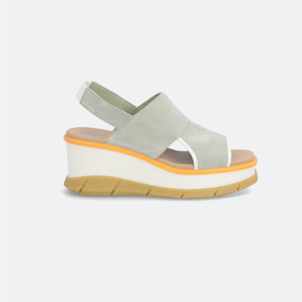 SOREL Joanie III Slingback Wedge Sandals Size 8.5 in Mint Color